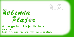 melinda plajer business card